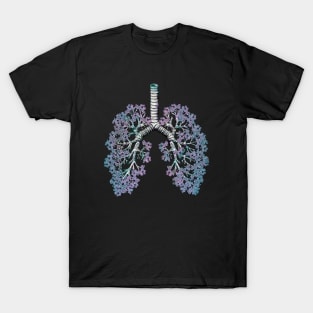 Lung Anatomy, Cancer Awareness T-Shirt